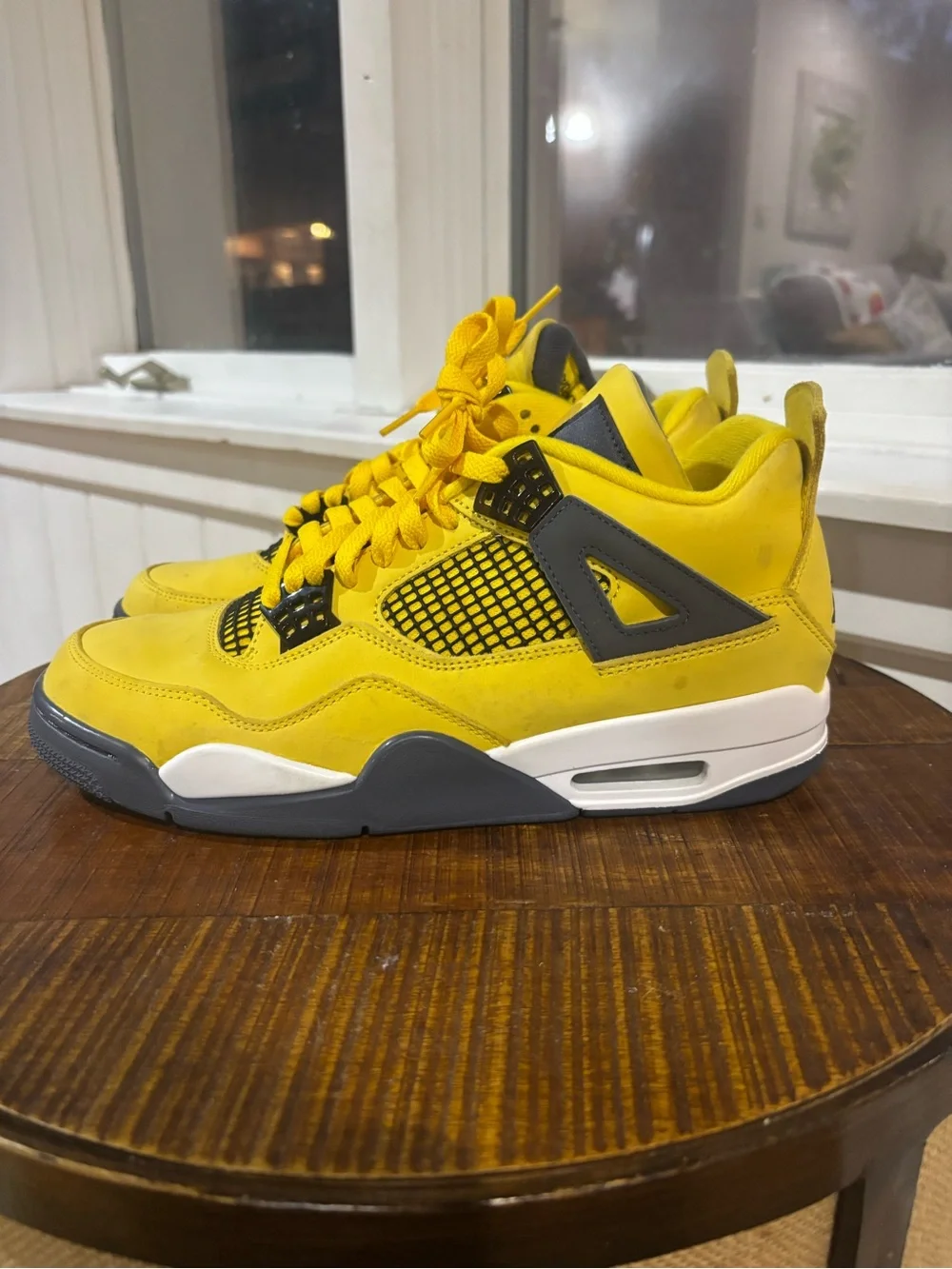 Nike Air Jordan Retro 4 PS Size 9.5 Lightning Yellow